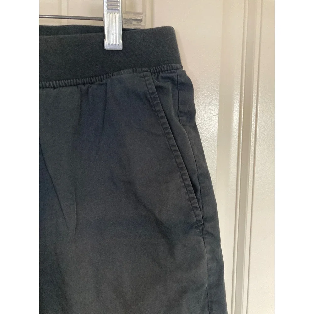 Abercrombie & Fitch Mens Stretch Shorts Dark Grey Drawstring Zipper Pocket L